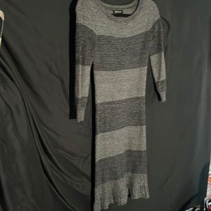 Black and Grey sweater dress